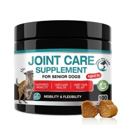 DAILY PET CARE Dog Joint Supplement Glucosamine Chondroitin Arthritis Support Senior Dogs UK