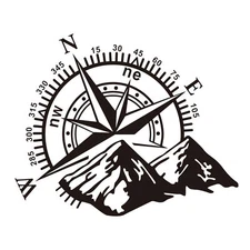 Mountain  Stickers Decal,Waterproof Vinyl Auto Body Side,Window, R1R6