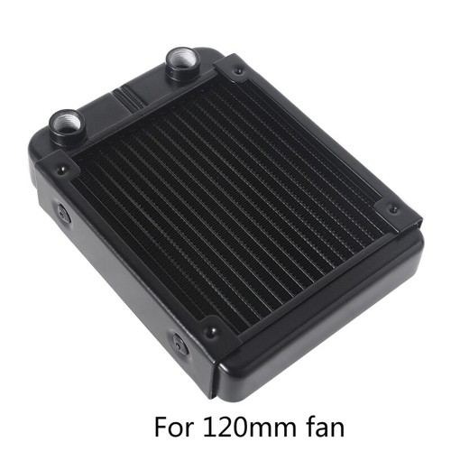 4.72"18 Tube Computer Water Cooling Radiator G1/4 Female Thread Heat Dissipation - Afbeelding 4 van 8