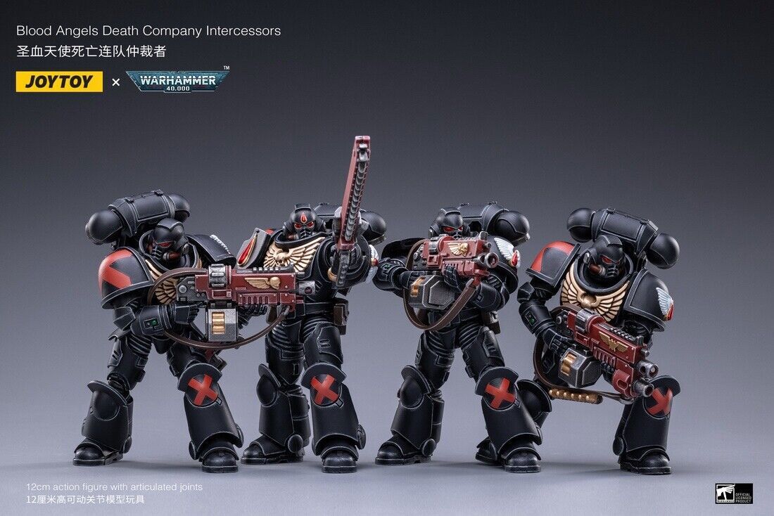 JOYTOY Warhammer 40k Blood Angels Death Company Intercessors 1/18