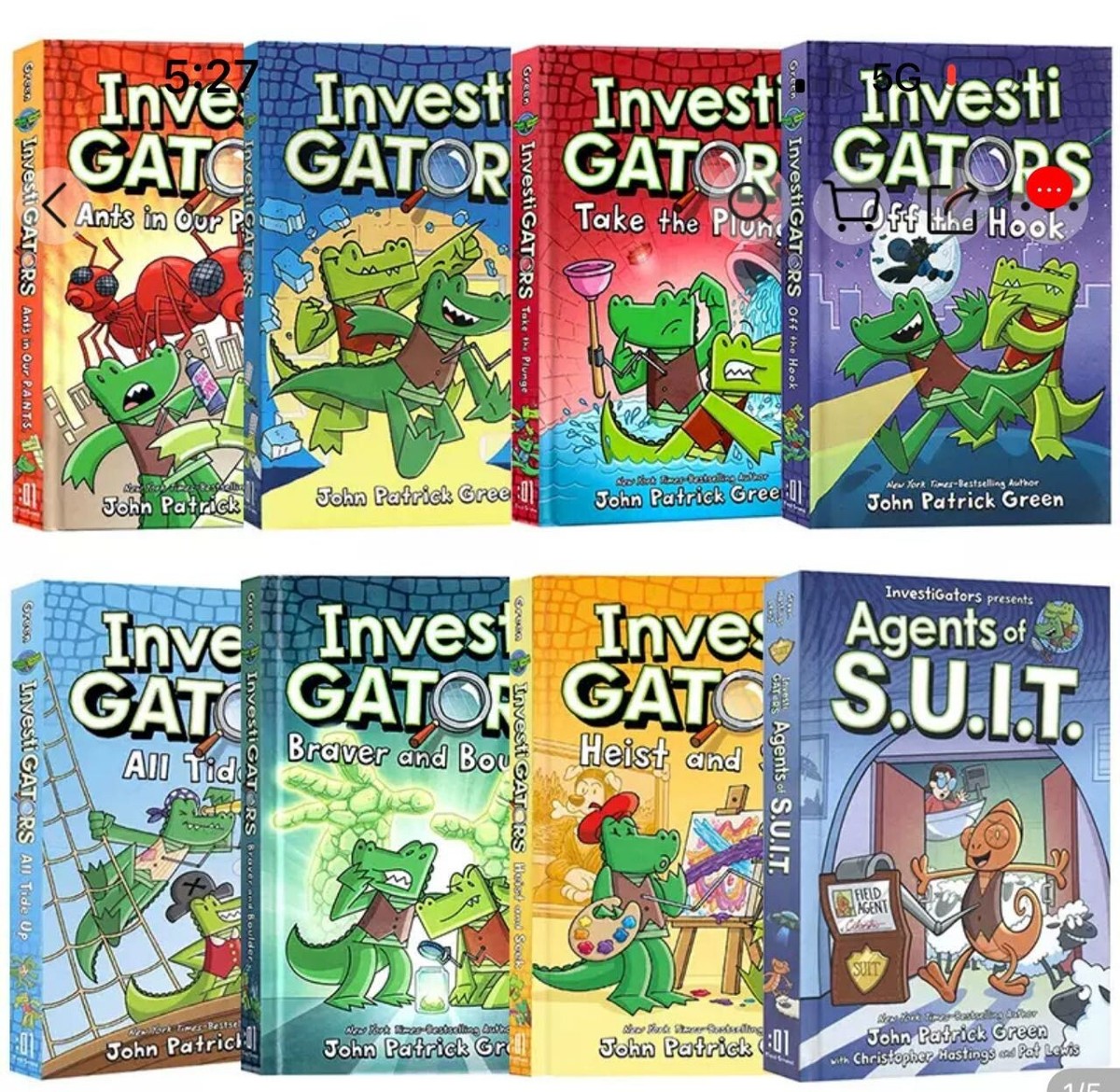 Investigators 10 Books Set Hardcover Kids Graphic Novel Series