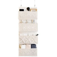 Nursery Over The Door Organizer Boho Decor Nursery Storage with 4 L... Fast Ship