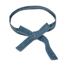 Damen Retro Jeans Taille Gürtel Selbst Krawatte Bund für Hose Jeans Kleid
