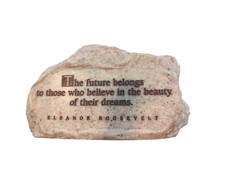  Eleanor Roosevelt Inspirational Quote Paperweight Rock Desk Decoration 6