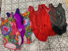 Girls GK Gymnastics Leotard Leo Lot Of 6 Child Large CL CM