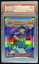1993 Topps Finest John Franco Refractor #191 Mets PSA 9