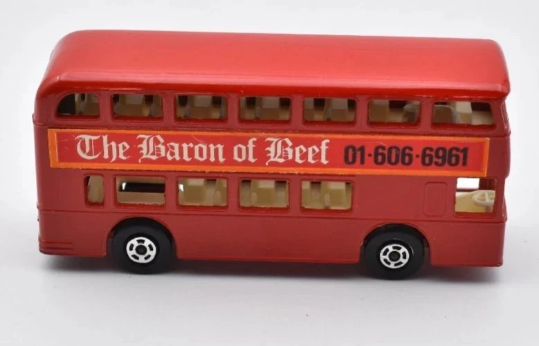 Matchbox Superfast #74 Daimler London Bus red Baron of Beef. Lesney England Base - Image 4 of 4