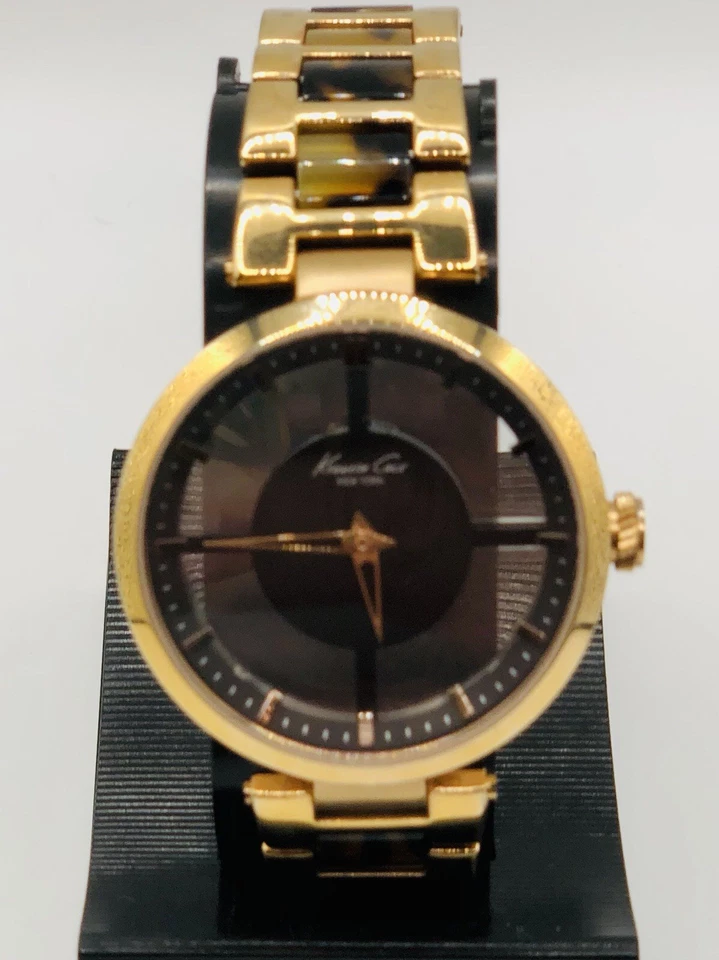 Reloj Kenneth Cole New York para mujer KC4766 oro rosa esfera transparente ~ nuevo 🔋✅ Foto 4 de 4