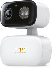 Tapo 3K 5MP Pan/Tilt Indoor/Outdoor Security Camera, Free Person/Vehicle/Baby Cr