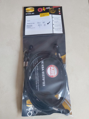 TDM 900 RN08 RN11 SPIEGLER STAHLFLEX vone & hinten SCHWARZ Bremse TDM900 A120