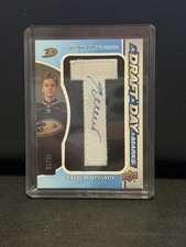 24-2025 NHL Upper Deck SP Game Used Pavel Mintyukov Draft Day Marks /35 Auto