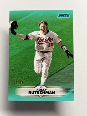 2025 Topps Stadium Club Turquoise /99 Adley Rutschman #45 Baltimore Orioles