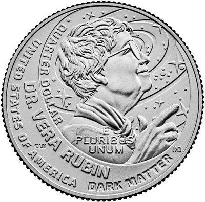 2025 P Philadelphia Dr. Vera Rubin Uncirculated Quarter $10 Roll - IN HAND