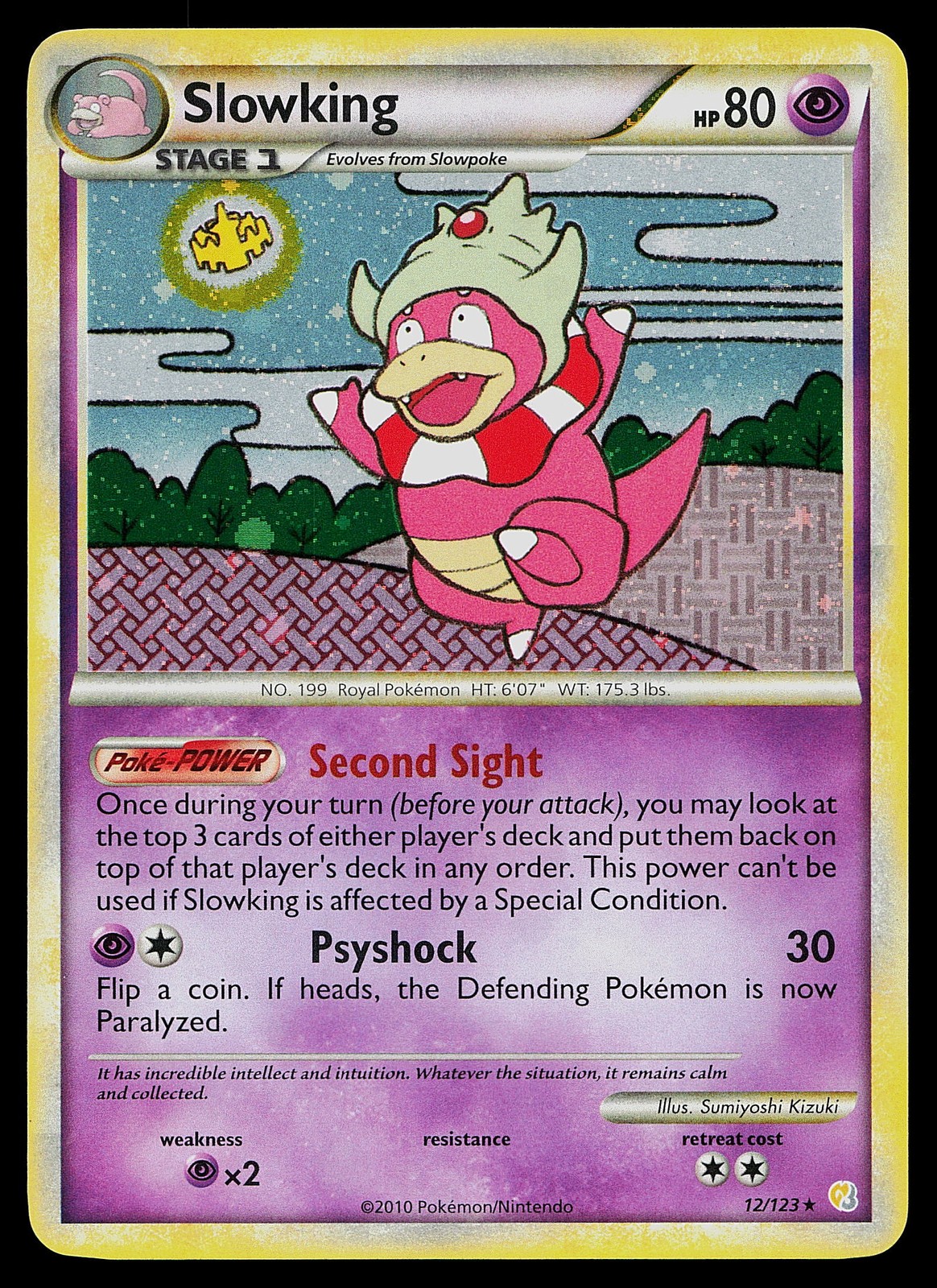 Pokemon Card - Slowking HeartGold SoulSilver 12/123 Holo Rare
