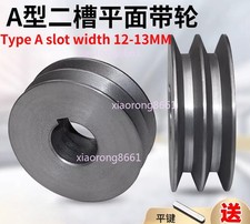 Pulley double groove 2A type flat drive pulley triangle pulley OD 60mm-250mm