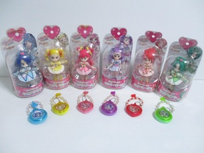 Yes! PreCure 5 GoGo Cure Doll Set of 6 Ball chain Figure Combine Save Japan Used