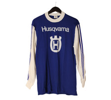 1970s Husqvarna NOS Racing Jersey Rare Vintage Motorcycle Race Shirt NOS Size M