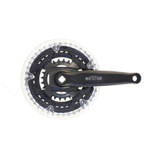 Guarnitura Bici MTB corone 24/34/42 con Pedivelle 170mm in Acciaio Colore Nero