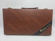 Vintage 1970s Cardinal Rummy-O Game In Faux Leather Carrying Case Complete
