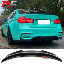 Fit 12-19 BMW 3-Series F30 F80 Carbon Fiber PSM Style Trunk Spoiler Wing Lip