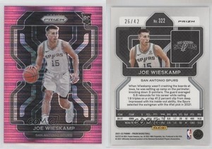2021-22 Panini Prizm Pink Pulsar Prizm /42 Joe Wieskamp #322 Rookie RC