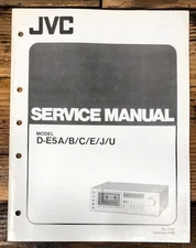 JVC D-E5 A D-E5A Cassette Service Manual *Original*