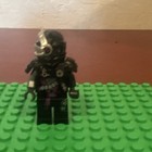 LEGO Minifigure Lot of 4 Black/Gray Armored Figures w/ Helmets & Sword — photo 6