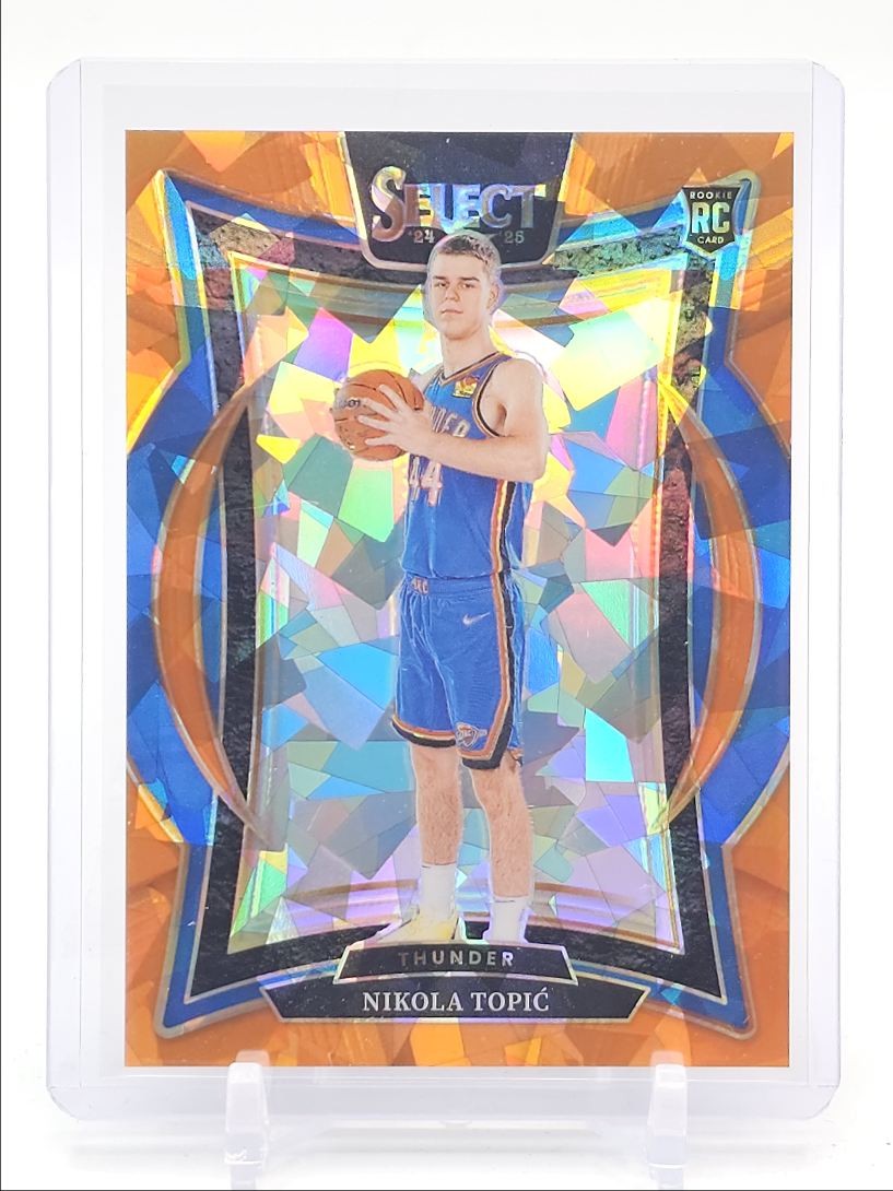 NIKOLA TOPIC 2024-25 SELECT CONCOURSE ROOKIE ORANGE CRACKED ICE RC /275 Q5300