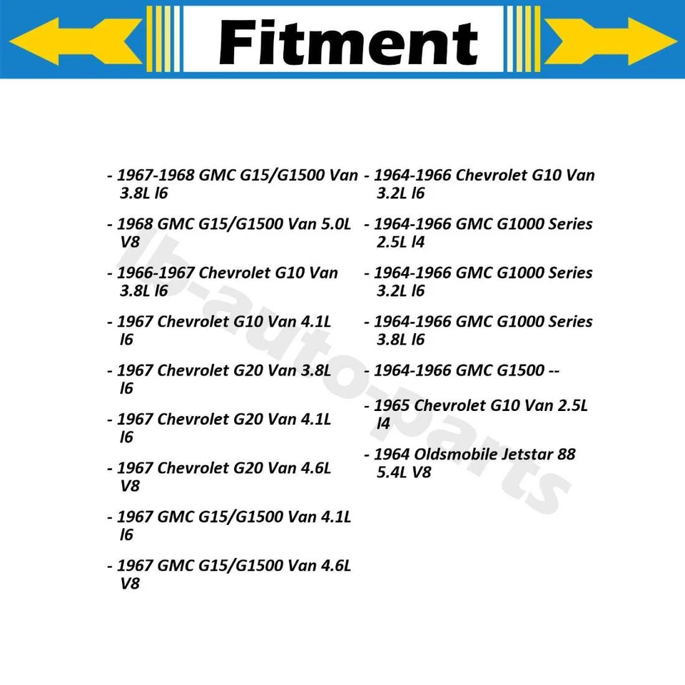 Manguera de freno delantera Sunsong 2x para GMC G1000 1964-1966 serie 2,5 L Foto 2 de 4