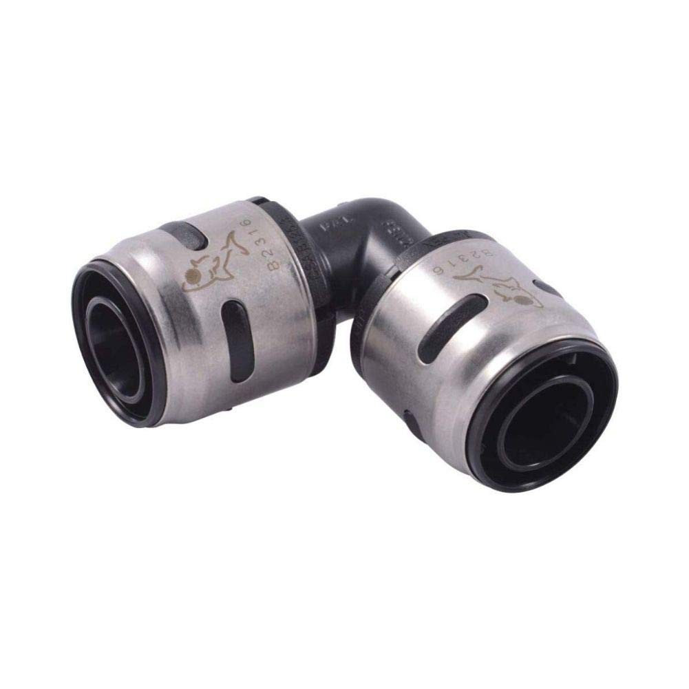 SharkBite 3/4 Inch EvoPEX 90 Degree Elbow, Pack of 6, Push to Connect Plumbing