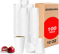 10 Oz Foam Cups Lightweight Insulated Foam Cups Coffee Cold Drinks Other Hot BBQ