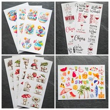 Rub On Sticker, bunt, viele Motive ~ Flamingo...