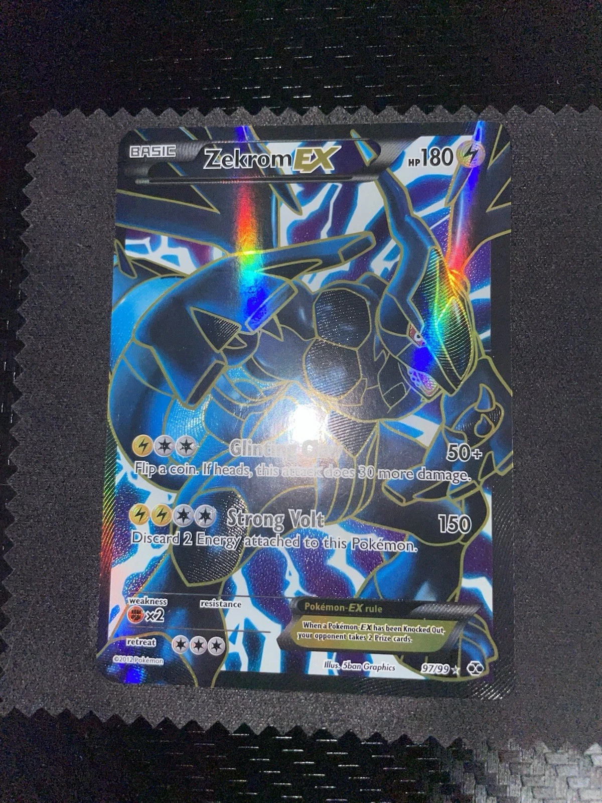 Zekrom EX (97 Full Art) 97/99 Next Destinies Holo NM-
