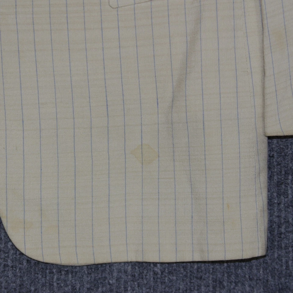 Blazer vintage Givenchy Gentleman Paris para hombre 42R azul crema rayas ACWA AÑOS 70 Foto 2 de 4