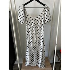 Faithfull the Brand Charlize Polka Dot Dress size US 6