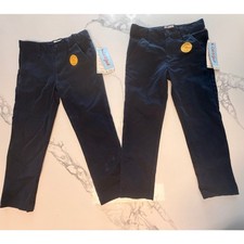 Cat  Jack Boys Skinny School Uniform Pants Lot of 2 Navy Blue Size 5 NWT