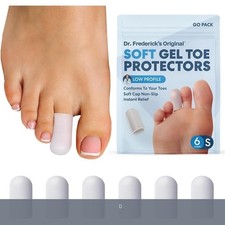 Soft Gel Toe Protector Caps Trim-to-Fit Washable 6 Pack Protectors Prevention