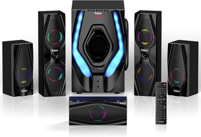 Bobtot Home Theater System 1200W 5.1 Speakers 10'' Sub Bluetooth ARC Optical