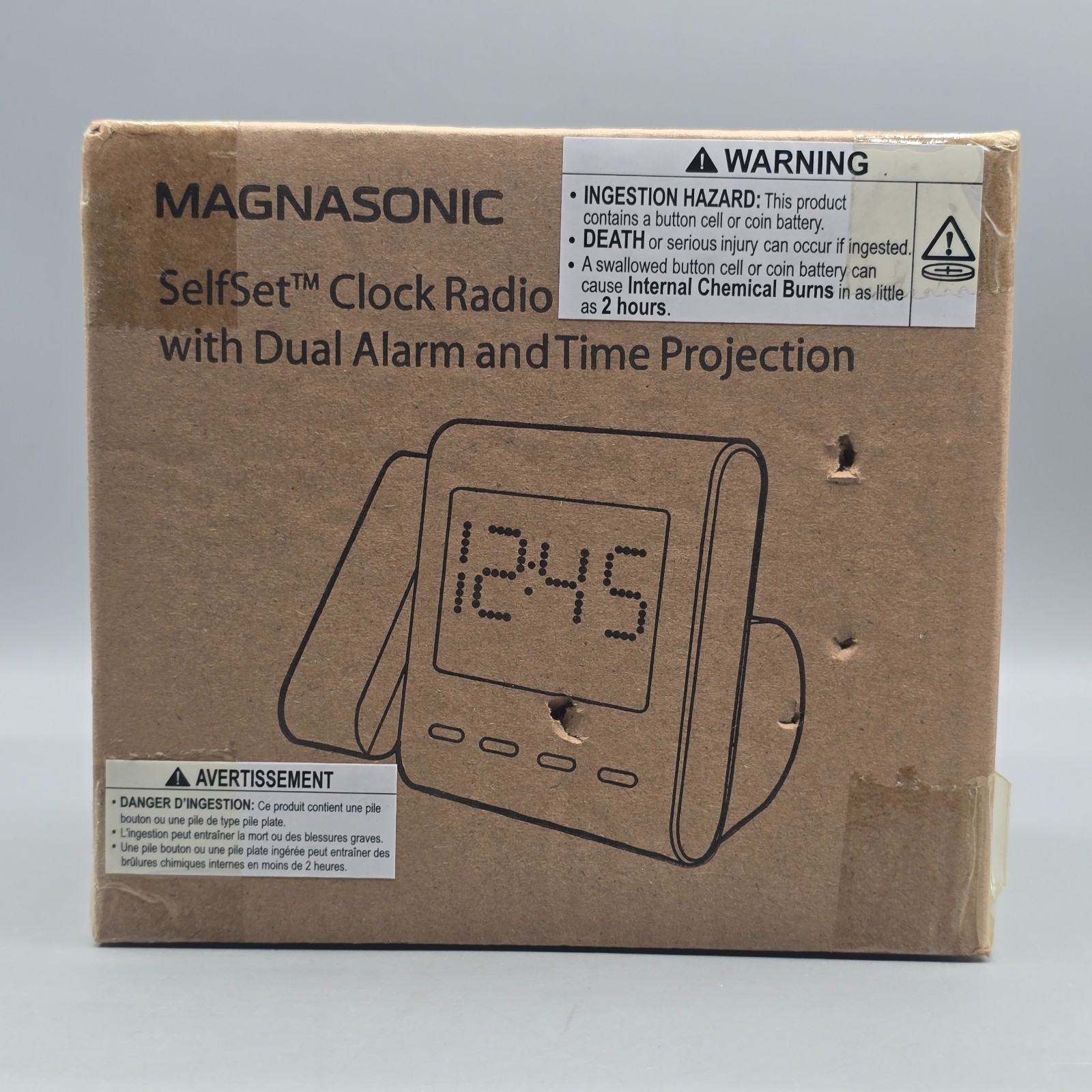 Radio With Dual Alarm & Time Projection