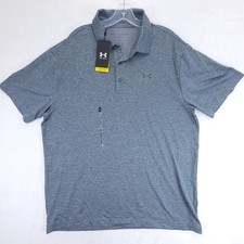 Under Armour Polo Shirt Mens XL Gray Playoff Golf Performance Stretch NWT