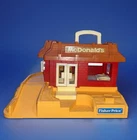 Vintage Fisher Price Little People McDonald's Restaurant Drive Thru Playset ONLY