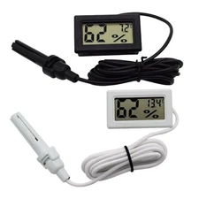 Mini LCD Car Digital Thermometer Hygrometer Temperature Sensor Meter Gauge