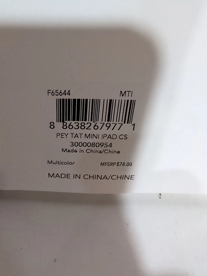 COACH F65644 Signature Plaid Mini Ipad Hard Shell Case Multicolor Tartan Plaid - Image 4 of 4