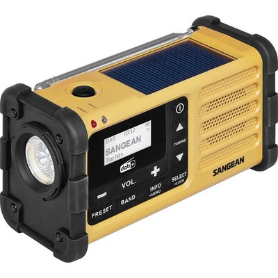 Sangean MMR-88 DAB+ Outdoorradio DAB+, UKW Notfallradio Akku-Ladefunktion,