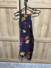 Prana- Colorful Autumn Leaf Design Scarf- NWT
