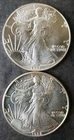 1987 and 1988 $ American Silver Eagle Dollars