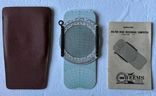 WEEMS DALTON ARMY AIR FORCES TYPE E-6B AERIAL DEAD RECKONING COMPUTER W/CASE