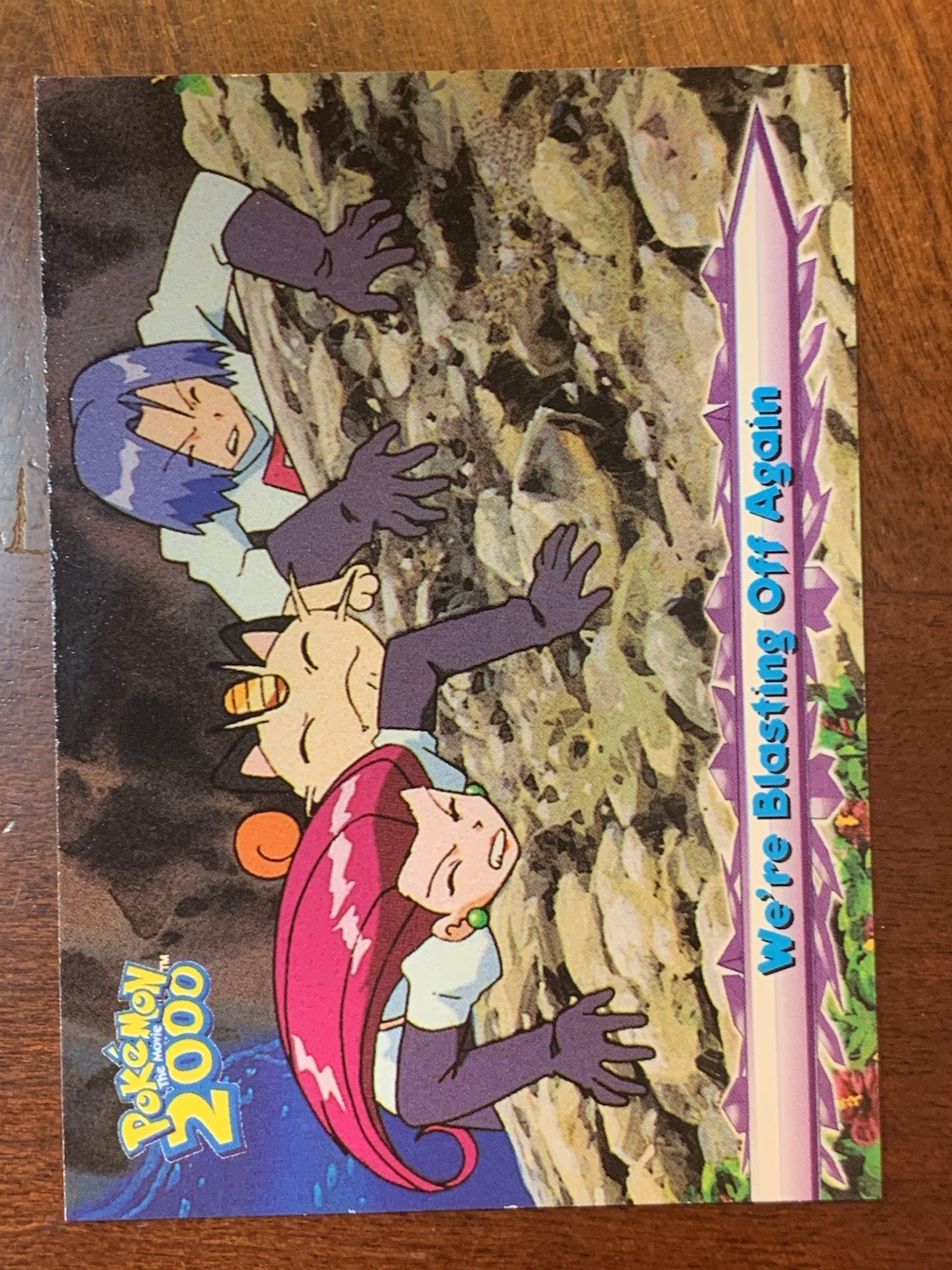 Topps Pokemon the Movie 2000 #71 We're Blasting Off Again FREE COMBINED SHIPPING