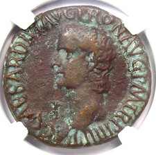 Gaius Caligula AE As Copper Roman Coin 37-41 AD - Certified NGC VF - Rare!
