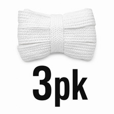 3 Pairs Wide Flat Cotton Shoe Laces Thick 54 ...